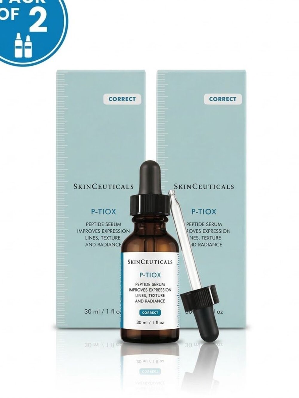 SkinCeuticals P-TIOX Wrinkle-Modulating Peptide Serum – 1.0 oz / 30ml - Picture 2 of 2